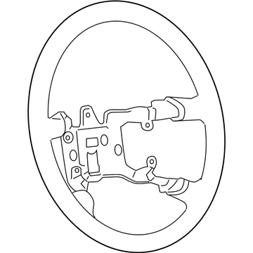 GM 15874810 Steering Wheel Assembly *Vr Dark Cashme