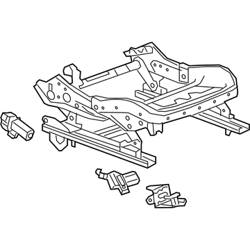 Cadillac 13525355 FRAME,FRONT SEAT CUSHION(INCLUDES 16,24,25,40,48)(6-WAY POWER)