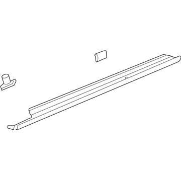 GM 25898924 Molding Assembly, Rocker Panel *Sblade Slvr