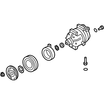 2009 Chevy Aveo5 A/C Compressor - 95907421