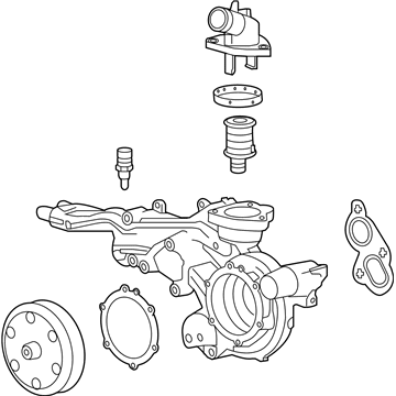 2017 Chevy Silverado 1500 Water Pump - 12685259