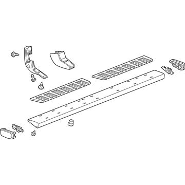 GM 84112236 Molded Assist Steps in Chrome