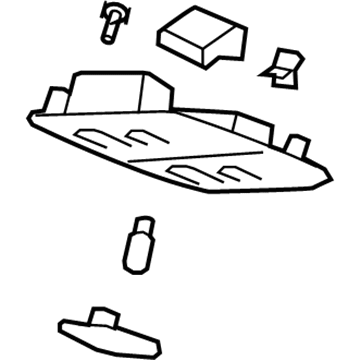 GM 25831189 Console Assembly, Roof Rear *Titanium M