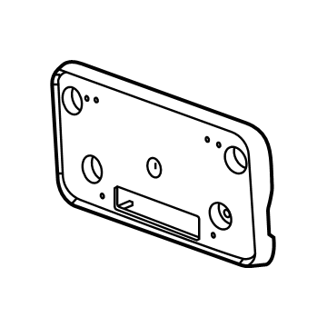 GMC 84519625 License Bracket