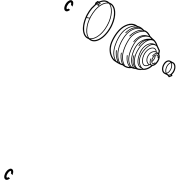 Pontiac 88897263 Inner CV Joint Boot