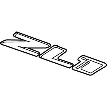 GM 22830719 Rear Compartment Lid Name Plate