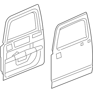 GM 25832627 Door Assembly, Front Side