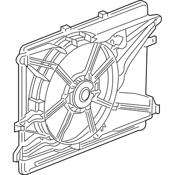 GM 89019142 Shroud,Engine Coolant Fan