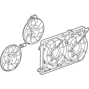 2012 Chevy Volt Fan Shroud - 84153647