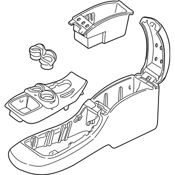 GM 15006663 Console Asm,Front Floor *Graphite