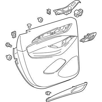 GM 84793462 Trim Assembly, Rear S/D *Galvanized E