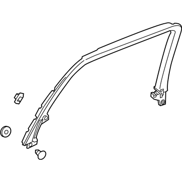 GM 23205013 Molding Assembly, Rear Side Door Window Garnish