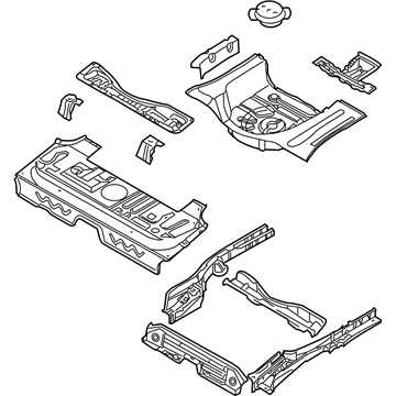 Chevy 96813453 Floor Pan Assembly