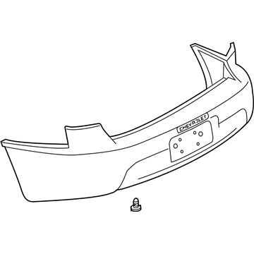 GM 12335580 Rear Bumper, Bumper Cover