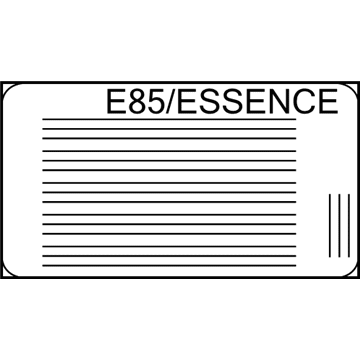 Chevy 94735729 Fuel Label