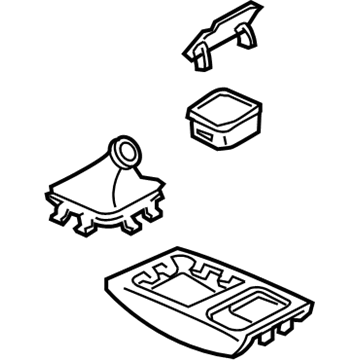 GM 10228265 Plate Assembly, Front Floor Console Trans, 5 Speed Pattern