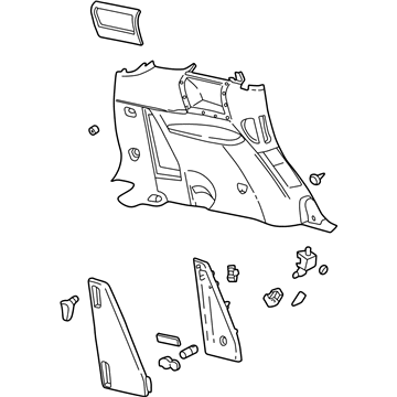 GM 10328071 Panel Assembly, Body Side Trim *Neutral L