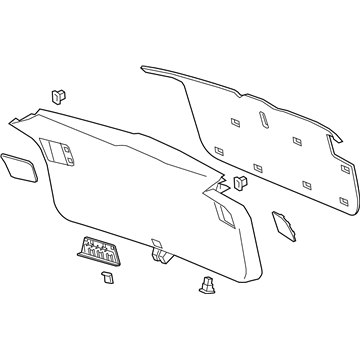 GM 85126139 PANEL ASM-L/GATE LWR TR FIN *DK GALVANIZEE