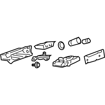 GM 25790290 Tray Assembly, Instrument Panel Lower Extension *Eucalyptus S