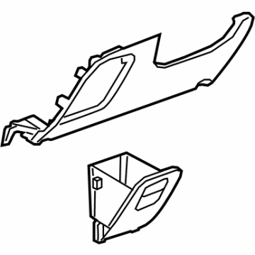 GM 42496097 Bolster Assembly, Instrument Panel Knee *Cocoa