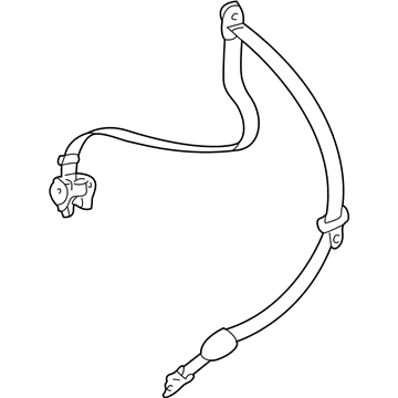 Buick 89023887 Belt & Retractor