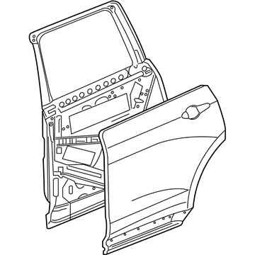 GM 84774175 Door Assembly, Rear Si