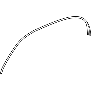 GM 25829333 Weatherstrip Assembly, Front & Rear Side Door Upper Auxiliary