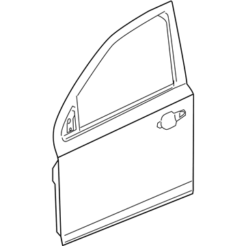 GM 25830154 Door Assembly, Front Side