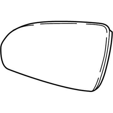 Buick 26200596 Mirror Glass