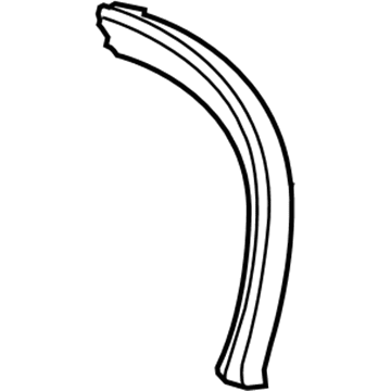 GM 19120118 Weatherstrip,Folding Top Side Rear RH