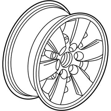 GMC 9597226 Wheel, Alloy