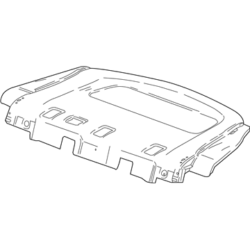 Chevy 84175628 Package Tray Trim