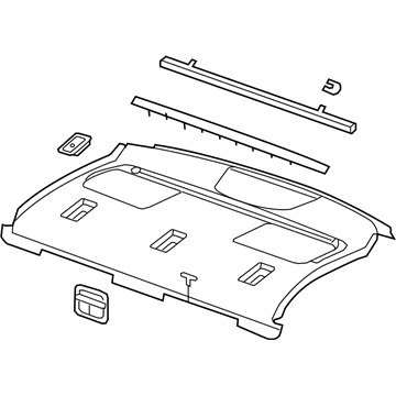 Chevy 22789643 Package Tray Trim