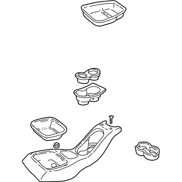 GM 15718182 PLATE, Seat Separator Console