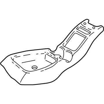 GM 15718173 Plate Assembly, Front Floor Console Trim <Use 1C1N*Pewter