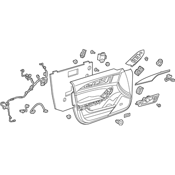 GM 84112734 Trim Assembly, Front Side Door *Vecchio