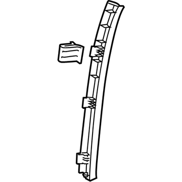 GM 23435804 Molding Assembly, Body Hinge Pillar Garnish *Titanium