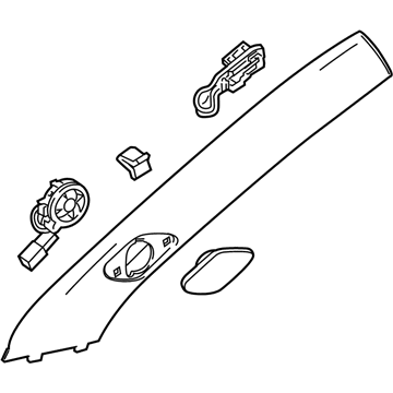 GM 22929354 Molding Assembly, Windshield Garnish *Platinum