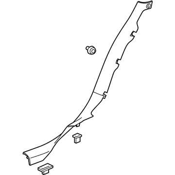 GM 23154500 Molding Assembly, Rear Side Door Sill Garnish *Cashmere E