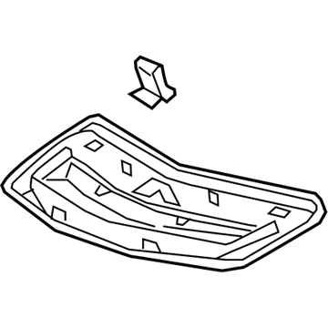 GM 23357853 Deflector Assembly, Hood Air Extractor W