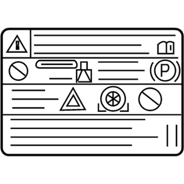 Chevy 15110160 Caution Label