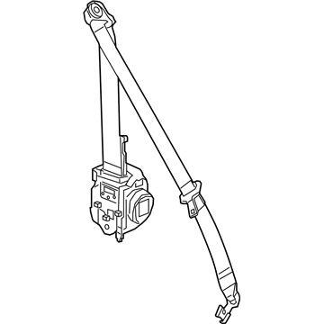 GM 84496831 Retractor Kit, F/Seat Belt *Red