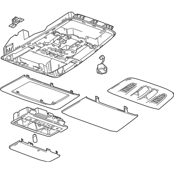 GM 22875928 Console Assembly, Roof *Neutral