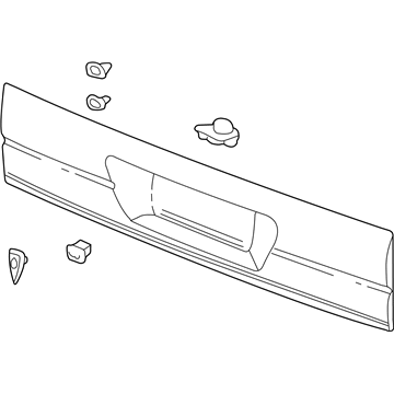 GM 89046258 Molding Asm,End Gate Center *Primed