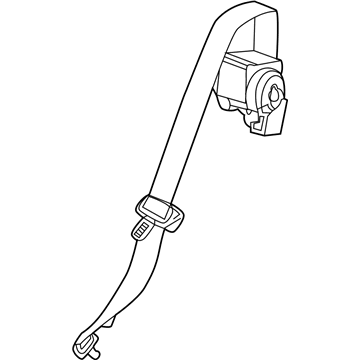 GM 84846372 Retractor Assembly, R/Seat Ctr Belt *Very Lt Platm