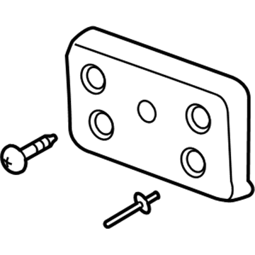 Cadillac 84547540 License Bracket