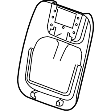 GM 90905679 Panel Assembly, Front Seat Back Finish *Choccachino