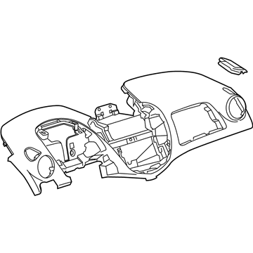 GM 94526190 Panel, Instrument Panel Upper Trim *Brownstone