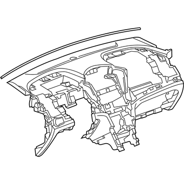 GM 42357677 Panel, Instrument *Jet Black