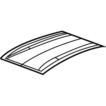 GM 23156131 Decal, Roof Panel Front *Carbon Flash